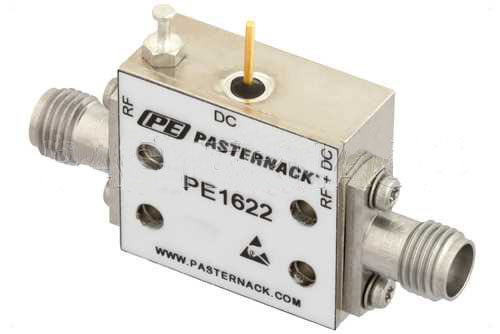 500MHz to 40GHz 2.92mm Bias Tee Rated to 1000mA and 50V DC